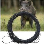 Spesifikasi Material: Kawat baja ban Panjang: 10 meter Lilitan Kawat: Gabungan 3 kawat Jumlah Lilitan Jerat: 36 buah Karakteristik: Sangat kuat, kokoh, dan tahan lama